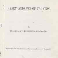 Henry Andrews of Taunton