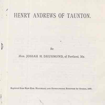 Henry Andrews of Taunton