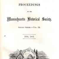 Proceedings of the Massachusetts Historical Society