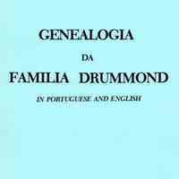 Genealogia da familia Drummond in Portuguese and English