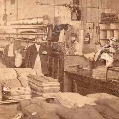 Taunton - Main Street - South Side - Colby's Clothing Interior View - 1871
