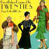 Great fashion designs of the twenties: Paper dolls in full color