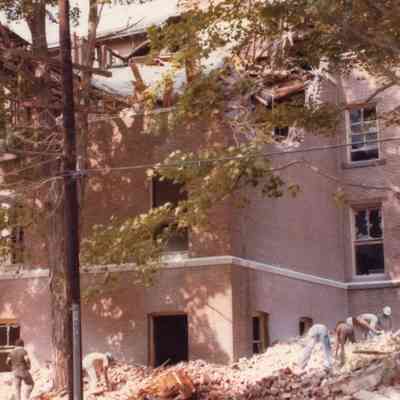 Taunton High School - The Demolition of Taunton High School - 1977 (4)