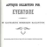 Antique Collecting for Everyone