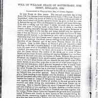 Wills of William Deane and William Cogan