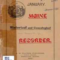 Maine Historical and Genealogical Recorder