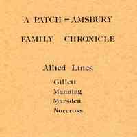 A Patch-Amsbury family chronicle