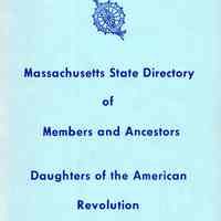 Massachusetts State Directory of members and ancestors, Daughters of the American Revolution