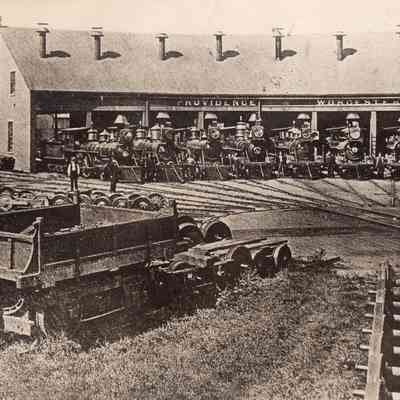Railroads - Old Providence & Worcester Round House - Providence, RI