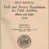 Provisional drill and service regulations for field artillery (horse and light); 1916