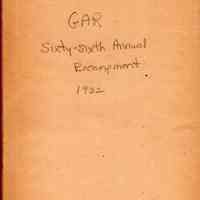 Sixty-sixth annual encampment: Department of Massachusetts: Grand Army of the Republic/ (Boston Committee on the 66th annual encampment, G.A.R.)