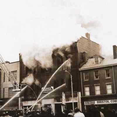 Taunton - Main Street - South Side - Taunton Hardware Co Fire - 1964