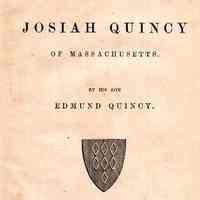 Life Of Josiah Quincy Of Massachusetts