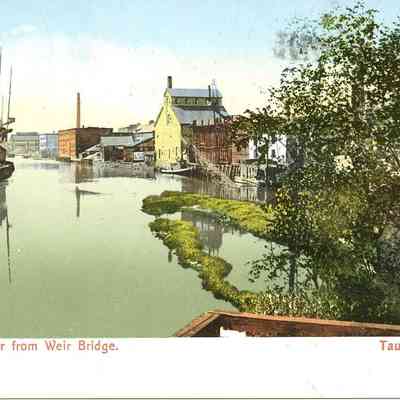 Taunton River from Weir Bridge, Taunton, MA