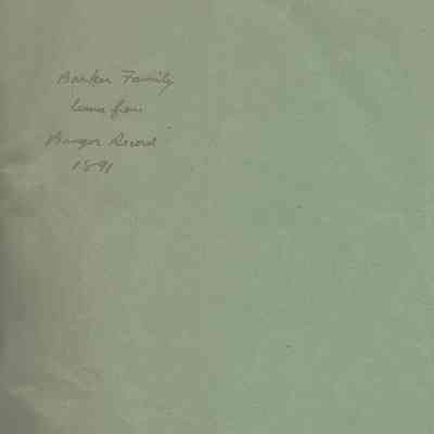 Barker Family of Exeter and Bangor