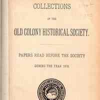 Collections of the Old colony Historical Society