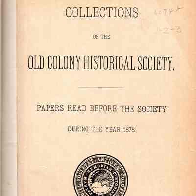 Collections of the Old colony Historical Society