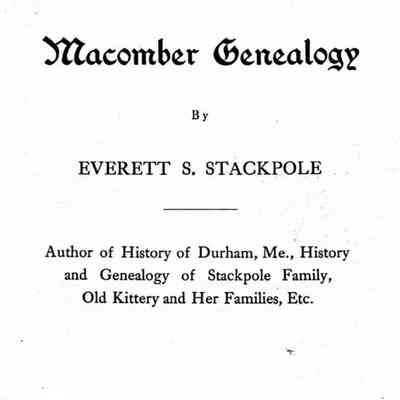 Macomber Genealogy