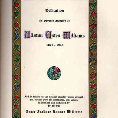 Williams, Allston Estes, 1870-1943