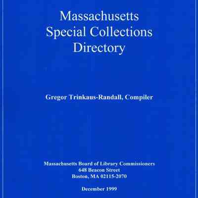 Massachusetts special collections directory
