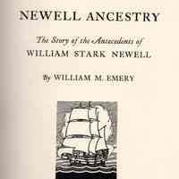 Newell ancestry; the story of the antecedents of William Stark Newell