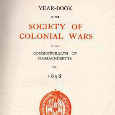 Yearbook of the Society of Colonial Wars in the Commonwealth of Massachusetts