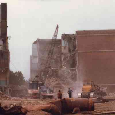 Taunton High School - The Demolition of Taunton High School - 1977 (7)