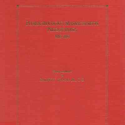 Plymouth County Massachusetts probate index; 1686-1881