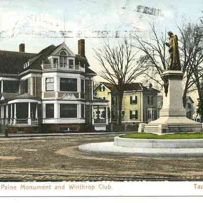 Robert Treat Paine Monument and Winthrop Club, Taunton, MA