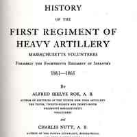 History of the first regiment of heavy artillery; Massachusetts volunteers, formerly the fourteenth regiment of infantry, 1861-1865.