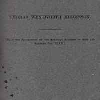 Thomas Wentworth Higginson