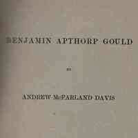 Benjamin Apthorp Gould