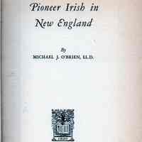 Pioneer Irish in New England