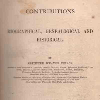 Contributions Biographical, Genealogical, and Historical