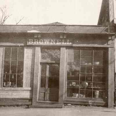 Taunton - Main Street - North Side - Brownnell Prop Stoves and Tinware - 1900