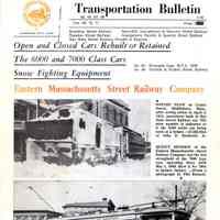 Transportation Bulletin: A publication of the Connecticut Valley Chapter of the National Railway Historical Society