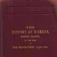 The History of Warren, Rhode Island in the War of the Revolution, 1776-1783