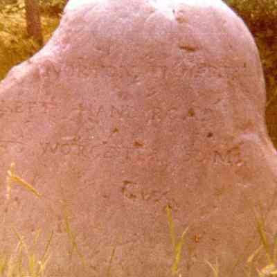 Norton - Stone Marker at Eddy Street and Old Taunton Avenue