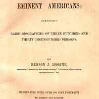 Eminent Americans: Comprising Brief Biographies of Three Hundred and Thirty Distinguished Persons