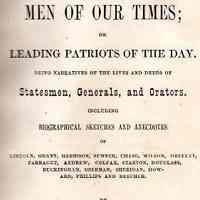 Men of our Times; or Leading Patriots of the Day