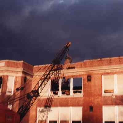 Caswell School - Demolition of the School - 1980