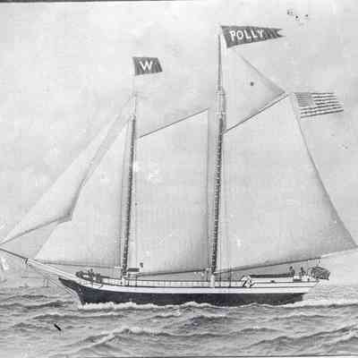 Taunton River - Schooner Polly at Dock