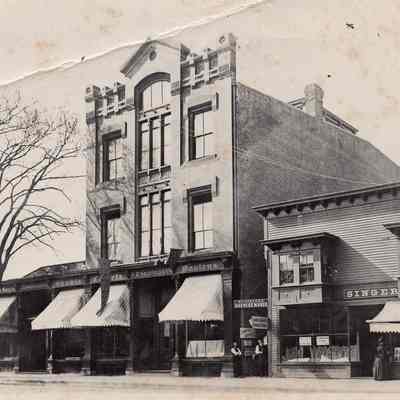 Taunton - Main Street - North Side - Northeast Corner Cedar and Main - N.H. Skinner Store