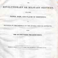 A census of pensioners for revolutionary or military services, with their names, ages, and places of residence, as returned by the marshalls of the several judicial districts, under the act for taking the sixth census.