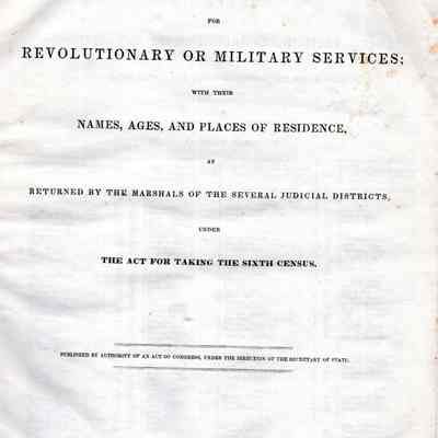 A census of pensioners for revolutionary or military services, with their names, ages, and places of residence, as returned by the marshalls of the several judicial districts, under the act for taking the sixth census.