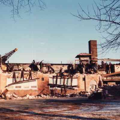 Caswell School - West Side of School - 1980