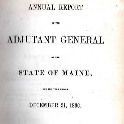 Annual report. 1861 - 1866; Supplement to the Annual reports of the adjutant general � for the years 18611, '62, '63, '64, '65 and 1866.