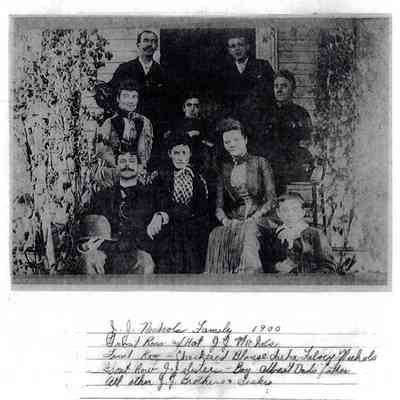 J.J. Nichols Family, 1900