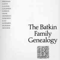 The Batkin family genealogy