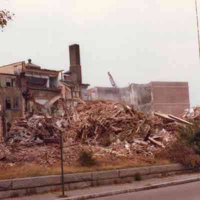 Taunton High School - The Demolition of Taunton High School - 1977 (6)